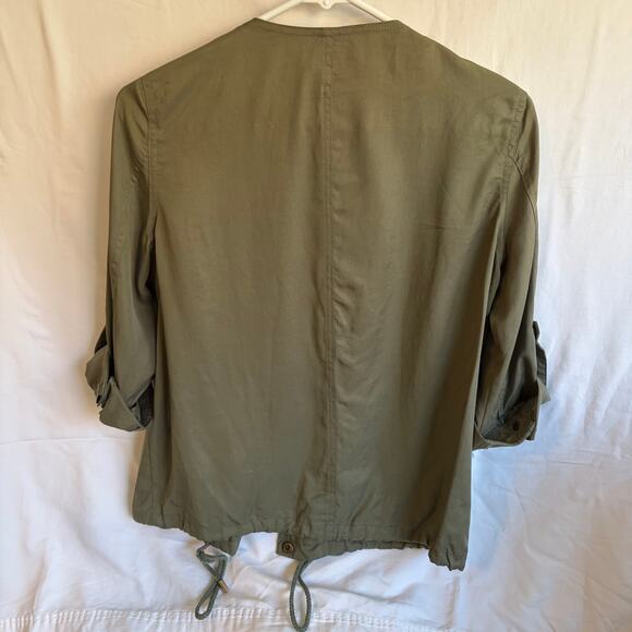 Market & spruce women’s 3/4 sleeve jacket. Olive green. Lightweight. Size XS - Picture 4 of 6